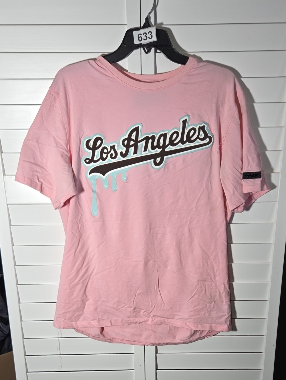 Los Angeles Pink Graphic Tee Size L